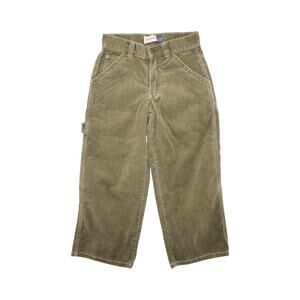 Vintage GAP Carpenter Corduroy Work Pants Olive Green Y2K Utility Style